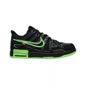 Nike Kids Black and Green Sneakers